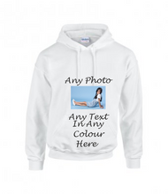Load image into Gallery viewer, Create Your Own Adult Pullover Hoodie - Add Text/Photo