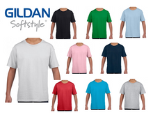 Load image into Gallery viewer, GILDAN Childrens 100% Cotton Softstyle Plain T-Shirt AGES 3 to 14 FREE P&P