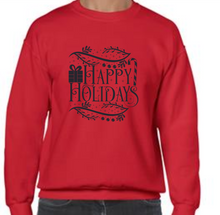 Load image into Gallery viewer, Christmas Sweatshirt/Jumper - Happy Holidays