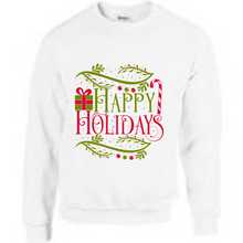 Load image into Gallery viewer, Christmas Sweatshirt/Jumper - Happy Holidays