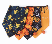Load image into Gallery viewer, Halloween Pet Bandanas with Bells Dog Cat Dress Up