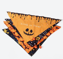 Load image into Gallery viewer, Halloween Pet Bandanas with Bells Dog Cat Dress Up