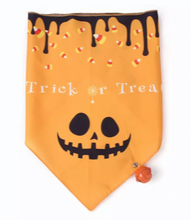 Load image into Gallery viewer, Halloween Pet Bandanas with Bells Dog Cat Dress Up