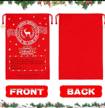 Load image into Gallery viewer, Personalised Christmas Santa sacks