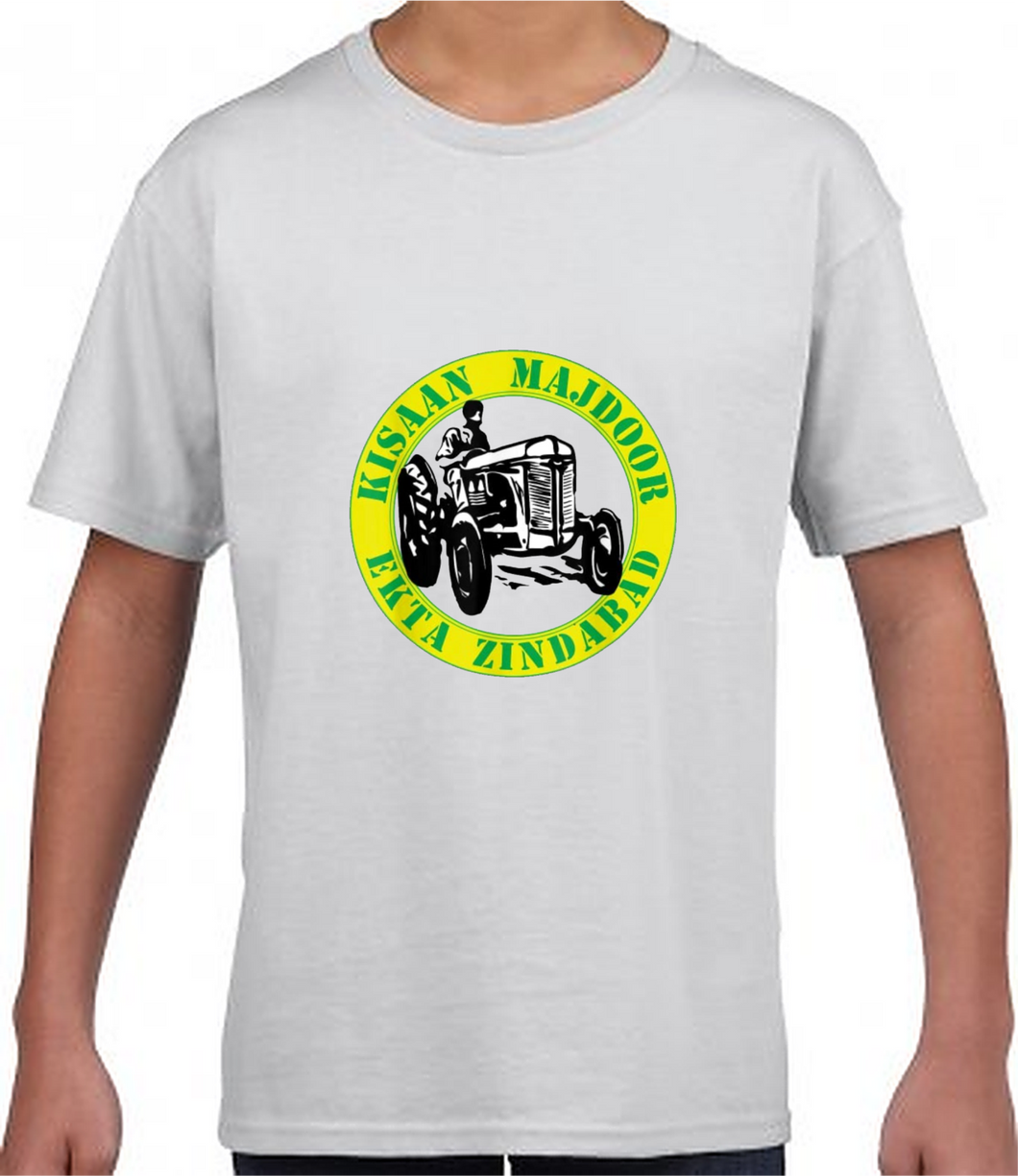 Kisaan Majdoor - Supporting Kisaan Farmers Mens Cotton T Shirt