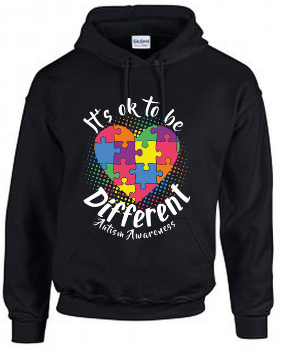WORLD AUTISM AWARENESS DAY - It's OK to be Different Hoodie - Autism Awareness