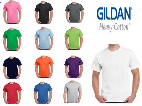 Mens Plain 100% Cotton T Shirt - Various Colours