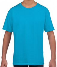 Load image into Gallery viewer, GILDAN Childrens 100% Cotton Softstyle Plain T-Shirt AGES 3 to 14 FREE P&amp;P
