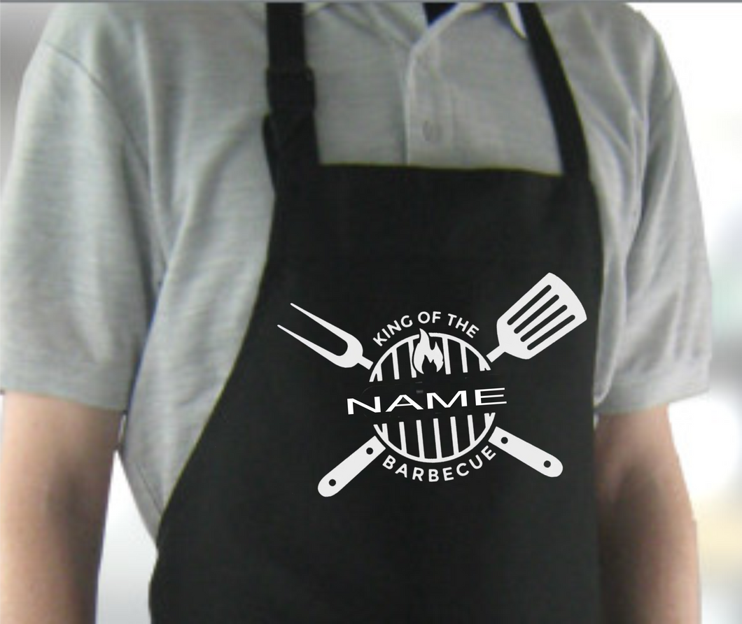 Personalised Fathers Day Apron - King Of The Barbecue