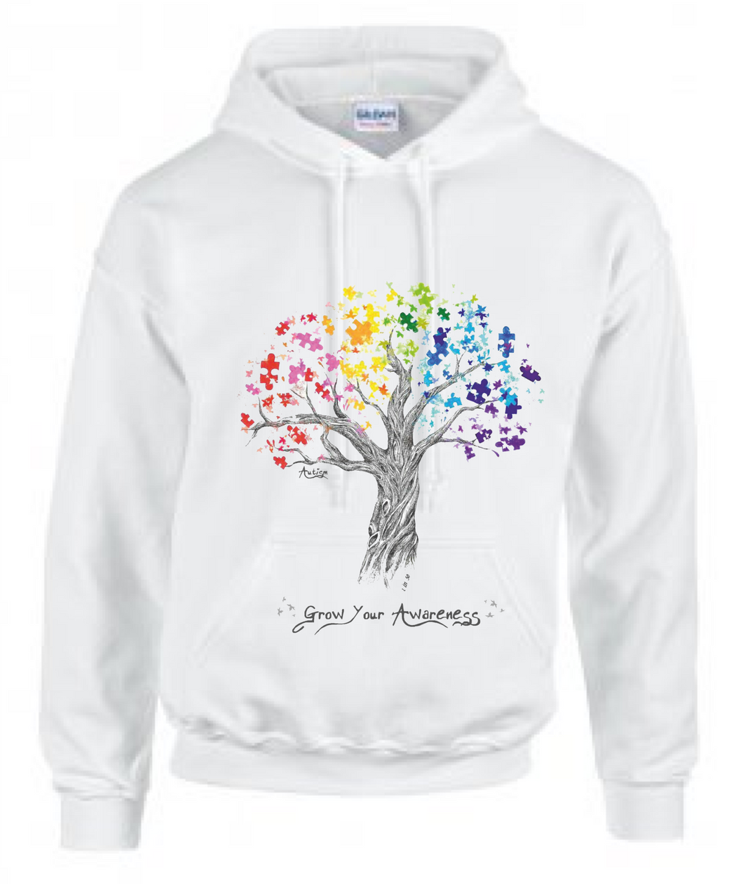 WORLD AUTISM AWARENESS DAY - Colour Tree Hoodie