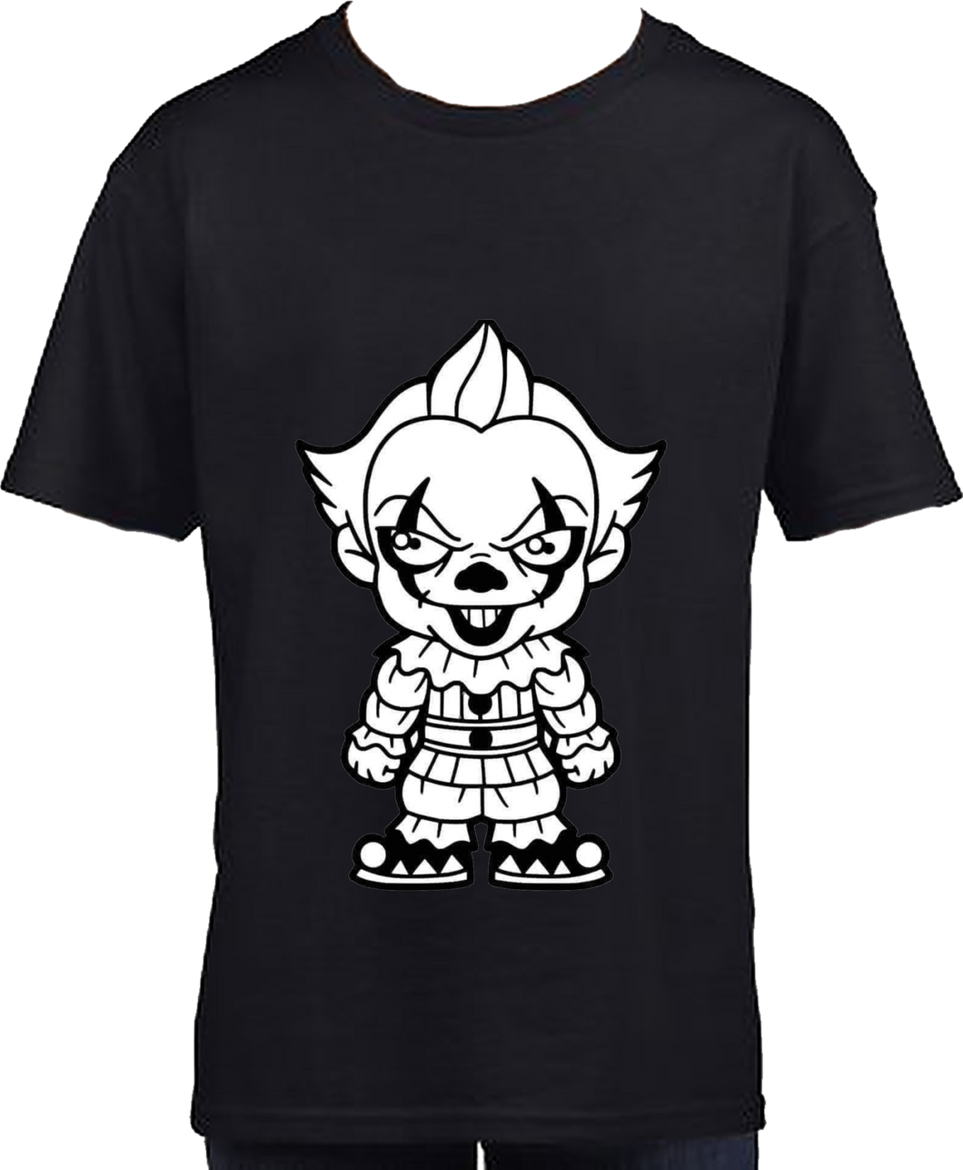 Freaky Clown - Halloween Tshirt, Mens, Ladies,