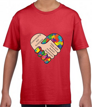 Load image into Gallery viewer, WORLD AUTISM AWARENESS DAY - Hands Mens/Ladies Cotton T Shirt
