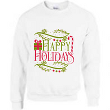 Load image into Gallery viewer, Christmas Sweatshirt/Jumper - Happy Holidays
