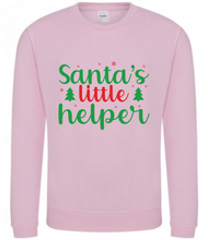 Load image into Gallery viewer, Christmas Sweatshirt/Jumper - Santa&#39;s Little Helper
