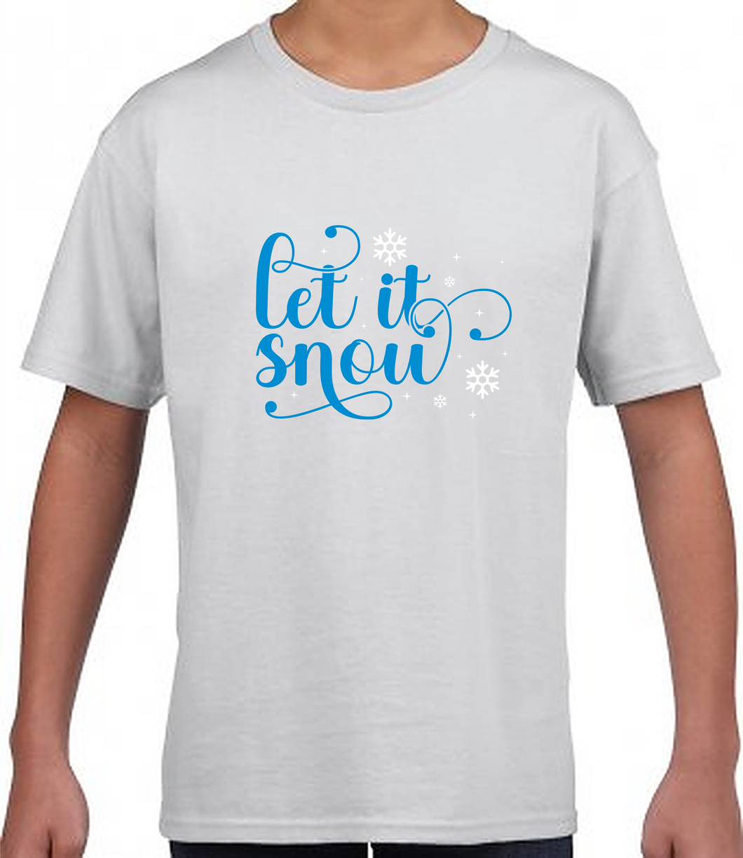 Christmas Tshirt - Let it Snow