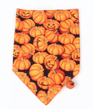 Load image into Gallery viewer, Halloween Pet Bandanas with Bells Dog Cat Dress Up
