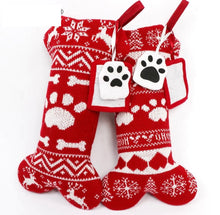 Load image into Gallery viewer, Personalised Pet Christmas Stocking with photo pocket
