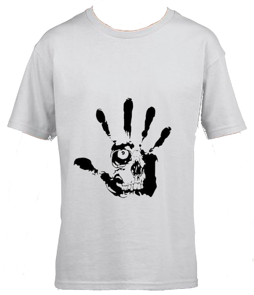 Scary Hand Halloween Tshirt; Mens; Ladies; Halloween design