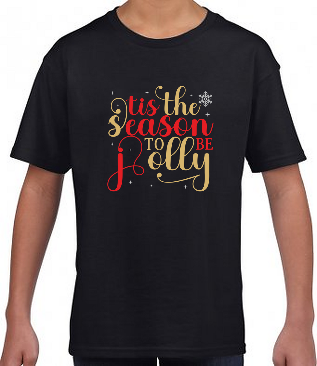 Christmas Tshirt - Tis The Season To Be Jolly