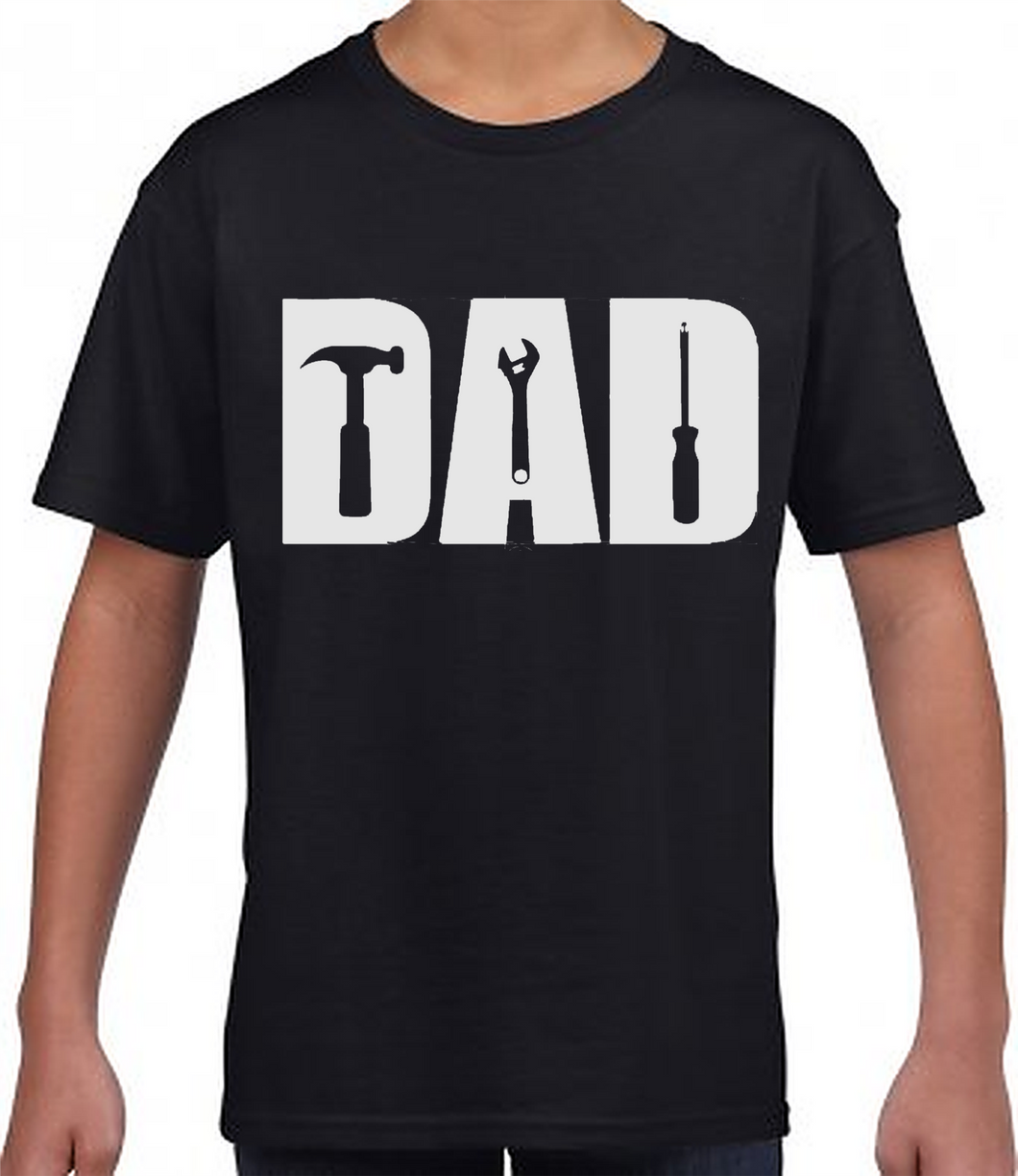 Fathers Day Mens T Shirt - Toolbar Dad - Cotton T Shirt