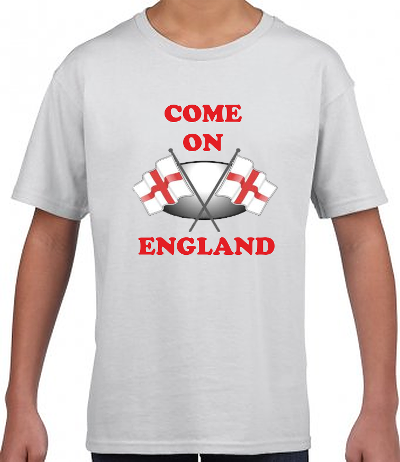 Come On England Football Mens/Unisex T Shirt