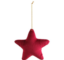 Load image into Gallery viewer, Personalised Velvet Stars Tree Decoration
