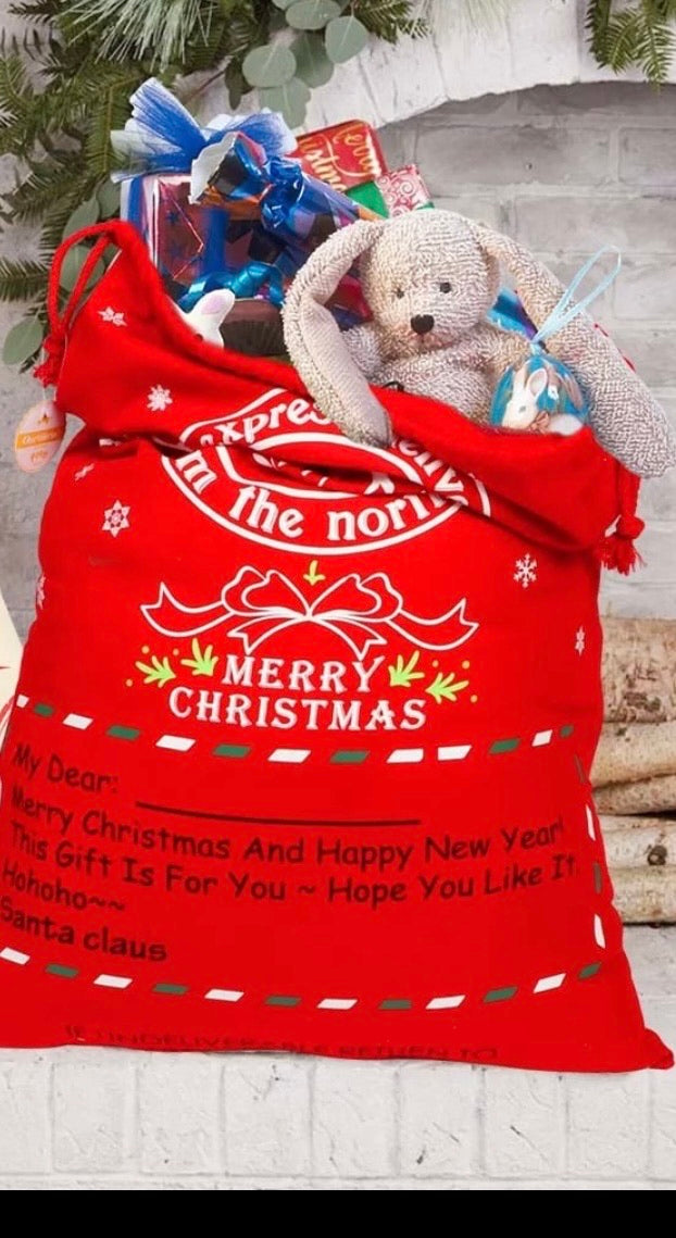 Personalised Christmas Santa sacks