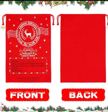 Load image into Gallery viewer, Personalised Christmas Santa sacks
