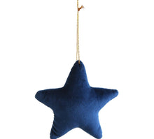 Load image into Gallery viewer, Personalised Velvet Stars Tree Decoration
