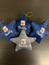 Load image into Gallery viewer, Personalised Velvet Stars Tree Decoration
