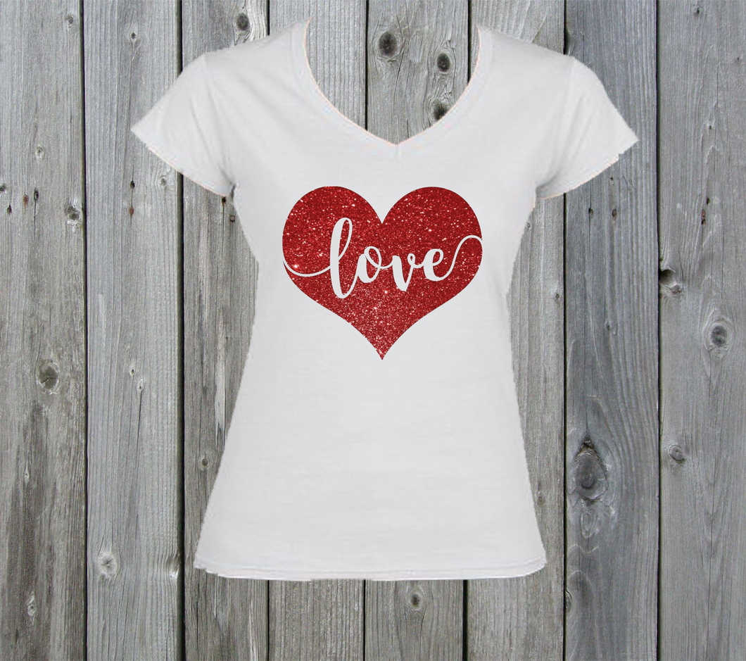 Ladies Valentine Tshirt - Love