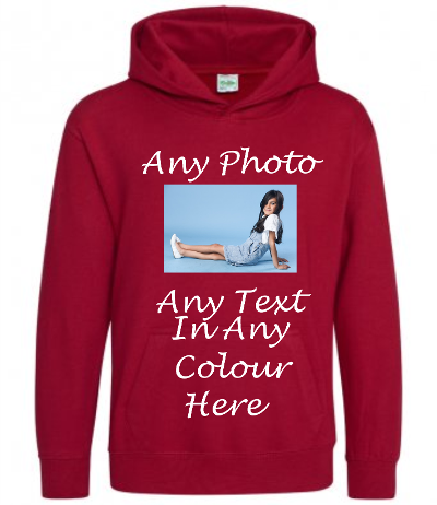 Create Your Own Kids Hoodie - Add Text/Photo